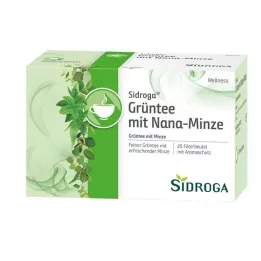 SIDROGA Zielona herbata wellness z. Filtry miętowe Nana, 20 X 1,5 g