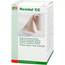 ROSIDAL CC bandaż uciskowy spójny 10 cm x 6 m, 1 szt