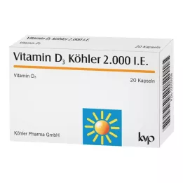 VITAMIN D3 KÖHLER kapsułki 2000 IU, 20 szt