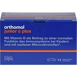 Orthomol Junior C Plus Tabletki do żucia, 14 szt