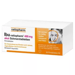 IBU-RATIOPHARM 400 mg tabletki przeciwbólowe, tabletki powlekane, 50 szt