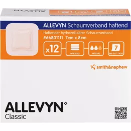 ALLEVYN opatrunek piankowy 7x8 cm samoprzylepny, 12 szt