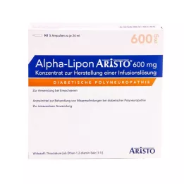 ALPHA LIPON Aristo 600 mg koncentrat do sporządzania roztworu do infuzji, 5x24 ml