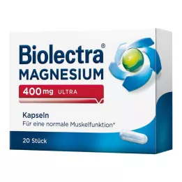 BIOLECTRA Magnez 400 mg ultra kapsułki, 20 szt