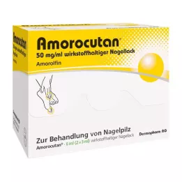 AMOROCUTAN 50 mg/ml leczniczy lakier do paznokci, 6 ml
