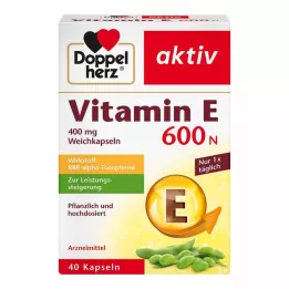 DOPPELHERZ Kapsułki miękkie witaminy E 600 N, 40 szt