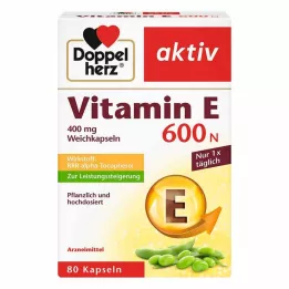 DOPPELHERZ Witamina E 600 N kapsułki miękkie, 80 szt