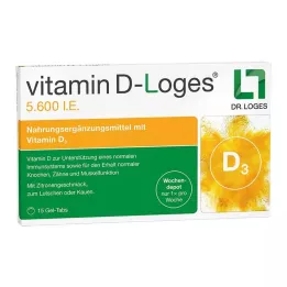 VITAMIN D-LOGES 5600 IU tygodniowe tabletki do żucia Depot, 15 szt