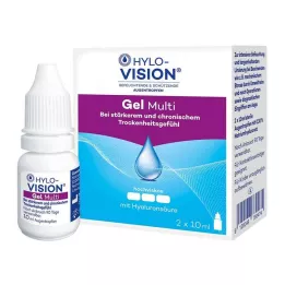 HYLO-VISION Żelowe krople do oczu multi, 2X10 ml