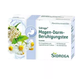 SIDROGA Torebki filtrujące do herbaty łagodzącej przewód pokarmowy, 20 x 2,0 g