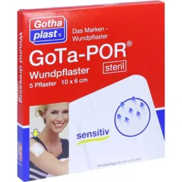 Gota-Por plaster na ranę sterylny 60x100 mm, 5 szt