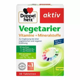 DOPPELHERZ Witaminy+Minerały wegetariańskie aktywne, 30 szt