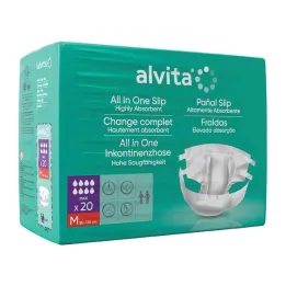 Alvita Spodnie na nietrzymanie moczu All-in-One maxi med.night, 20 szt