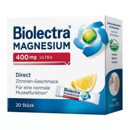 BIOLECTRA Magnez 400 mg ultra Direct Lemon, 20 szt