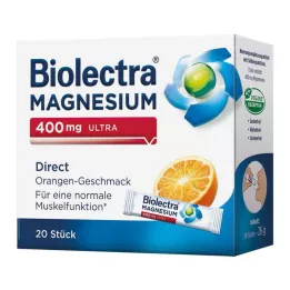 BIOLECTRA Magnez 400 mg ultra Direct Orange, 20 szt