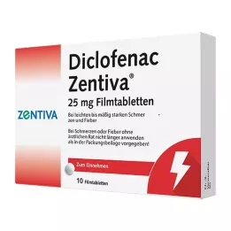 DICLOFENAC Zentiva 25 mg tabletki powlekane, 10 szt