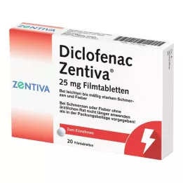 DICLOFENAC Zentiva 25 mg tabletki powlekane, 20 szt