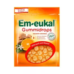 EM-EUKAL Żelki Dropsy Imbir-Pomarańcza cukrowe, 90 g