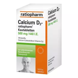 CALCIUM D3-ratiopharm tabletki do żucia, 100 szt