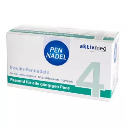 PEN-NADELN Uniwersalne 4 kaniule 0,23x4 mm 32 G, 100 szt