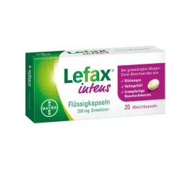 LEFAX kapsułki intens liquid 250 mg simetikon, 20 szt