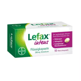 LEFAX kapsułki intens liquid 250 mg simetikon, 50 szt