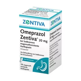 OMEPRAZOL Zentiva 20 mg na zgagę, 14 szt