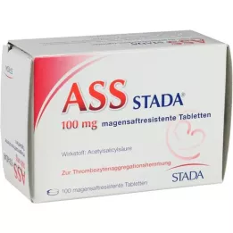 ASS STADA 100 mg tabletki oporne na żołądek, 100 szt