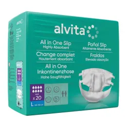 Majtki higieniczne Alvita All-in-One Maxi Large Night, 20 sztuk