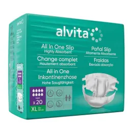 Alvita Spodnie na nietrzymanie moczu All-in-One maxi xl noc, 20 szt