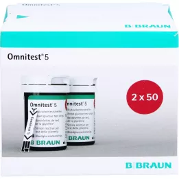 Test omnite 5 paski testowe, 2x50 szt