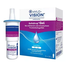 HYLO-VISION Krople do oczu SafeDrop Gel, 2X10 ml