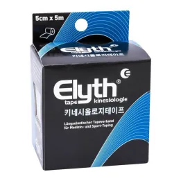 Taśma Elyth Kinesiology 5 cm x 5 m czarna, 1 szt