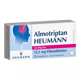 ALMOTRIPTAN Heumann na migrenę 12,5 mg tabletki powlekane, 2 szt