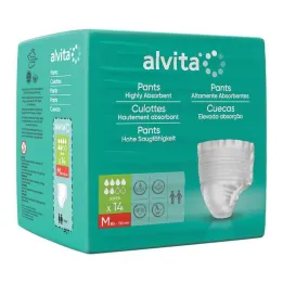 Spodnie na nietrzymanie moczu Alvita super średnie, 14 szt