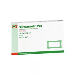 VLIWASORB Pro superabsorbent komp. sterylny 12,5x22,5 cm, 10 szt