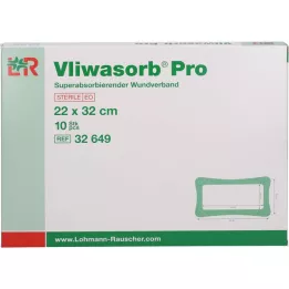 VLIWASORB Pro superabsorbent komp. sterylny 22x32 cm, 10 szt