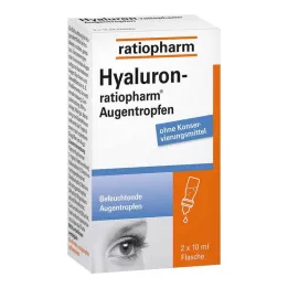 HYALURON-RATIOPHARM Krople do oczu 2X10 ml