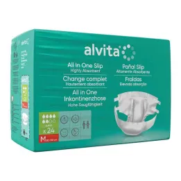 Alvita Spodnie na nietrzymanie moczu All-in-One super średni dzień, 24 szt