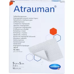 ATRAUMAN Kompresy jałowe 5x5 cm, 10 szt