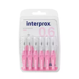 INTERPROX szczoteczka międzyzębowa nano różowa blister 6 szt