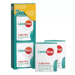 LACTOSTOP 3300 FCC Tabletki Dozownik Click Dop.Pa., 2X100 szt