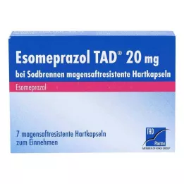 ESOMEPRAZOL TAD 20 mg na zgagę msr. kapsułki twarde, 7 szt