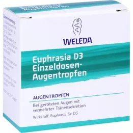 EUPHRASIA D 3 Pojedyncze krople do oczu, 20x0,4 ml