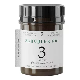 SCHÜSSLER Nr 3 Ferrum phosphoricum D 12 tabletek, 400 szt