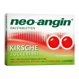NEO-ANGIN Pastylki do ssania na gardło wiśniowe