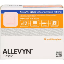 ALLEVYN Pianka srebrna klejąca 7x8 cm, 12 szt