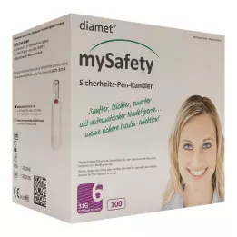 DIAMET Długopis bezpieczeństwa mySafety Kan.31 G 0,25x6 mm, 100 szt