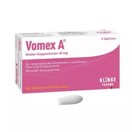 VOMEX A Czopki dla dzieci 40 mg, 5 szt