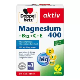 DOPPELHERZ Magnez 400+B12+C+E tabletki 30 szt
